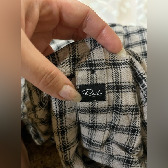 Rails Angelica Shirt Malt Onyx flannel button down - Picture 14 of 14